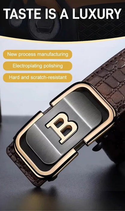 Buy 1 Get 1 Free – Men's Leather Buckle Belts (Black + Brown) Only ₹599