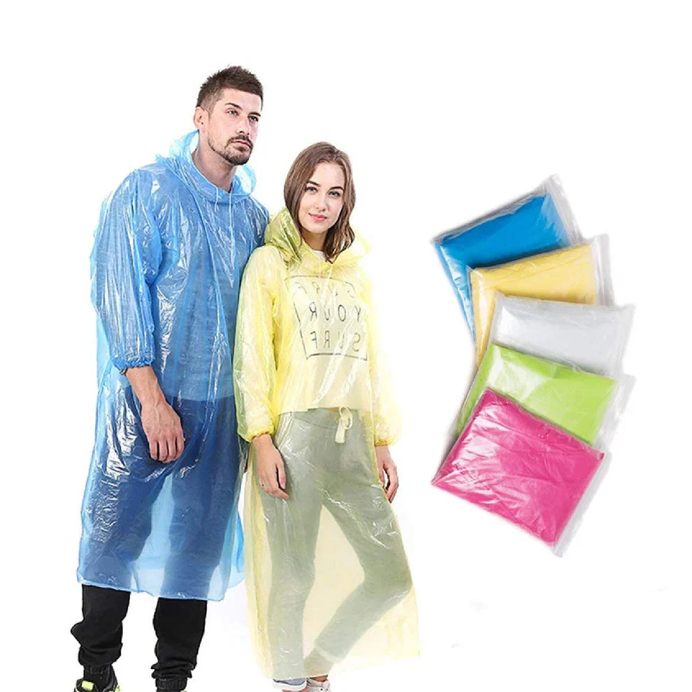 FULLY REUSABLE Wallet Rain Coat _ Set of 5 Multicolour @ Just Rs.499/-