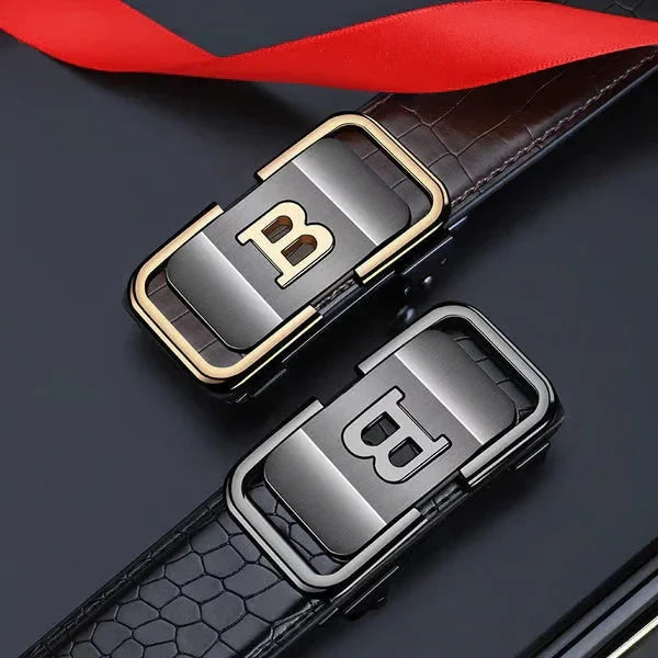 Buy 1 Get 1 Free – Men's Leather Buckle Belts (Black + Brown) Only ₹599