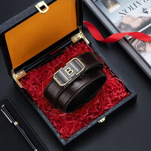 Buy 1 Get 1 Free – Men's Leather Buckle Belts (Black + Brown) Only ₹599