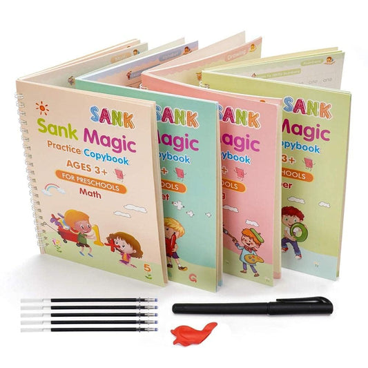 Buy 1 Get 1 Free - Sank Magic Practice 4 Books Pack + Pen + Refills @649 Only