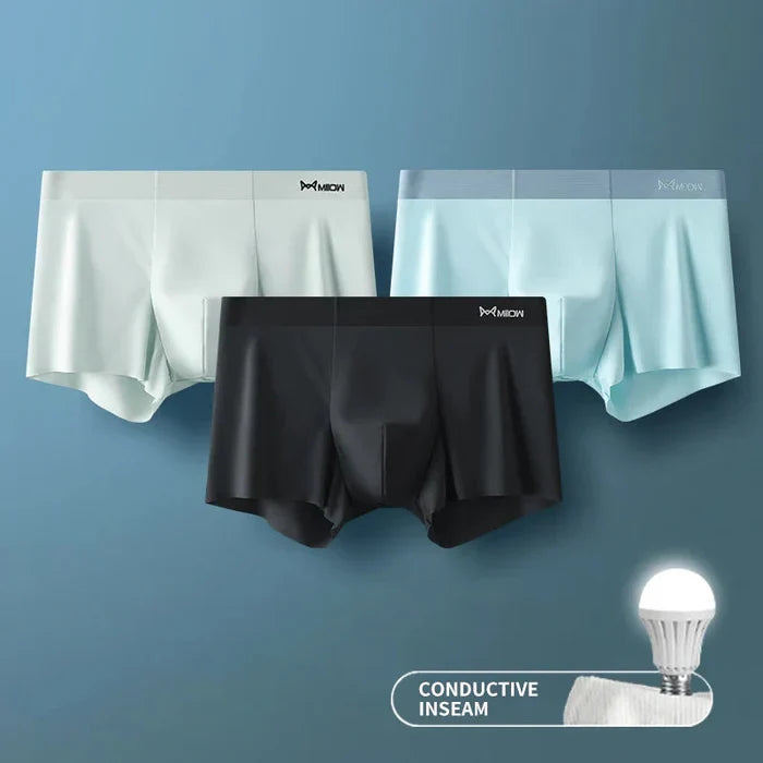 Men's Ice Silk Briefs Boxers - Buy 1 Get 2 Free @ Just Rs.899